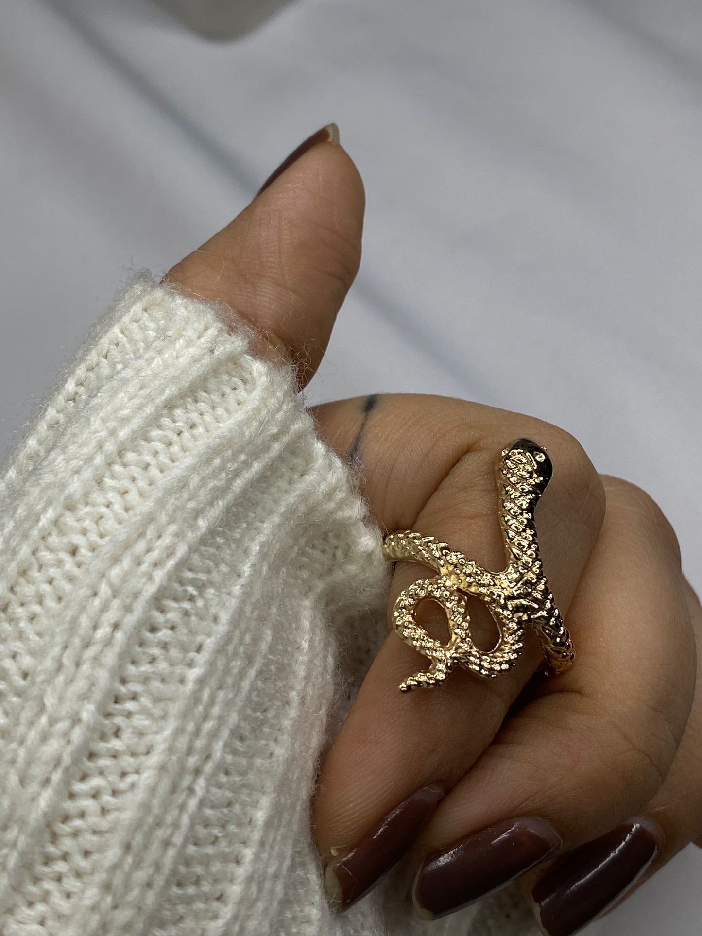Snake Carved Ring
