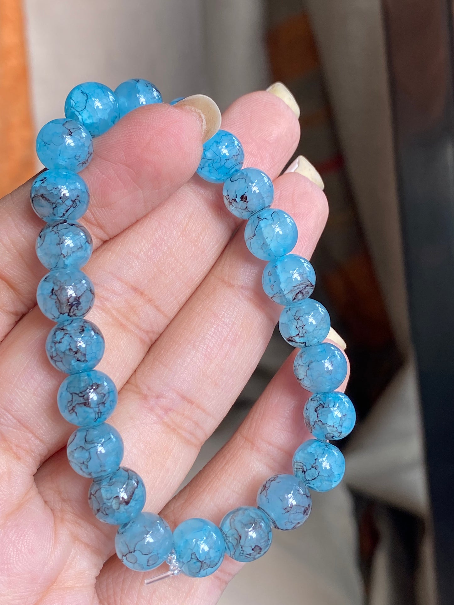 Blue Marble Bracelet