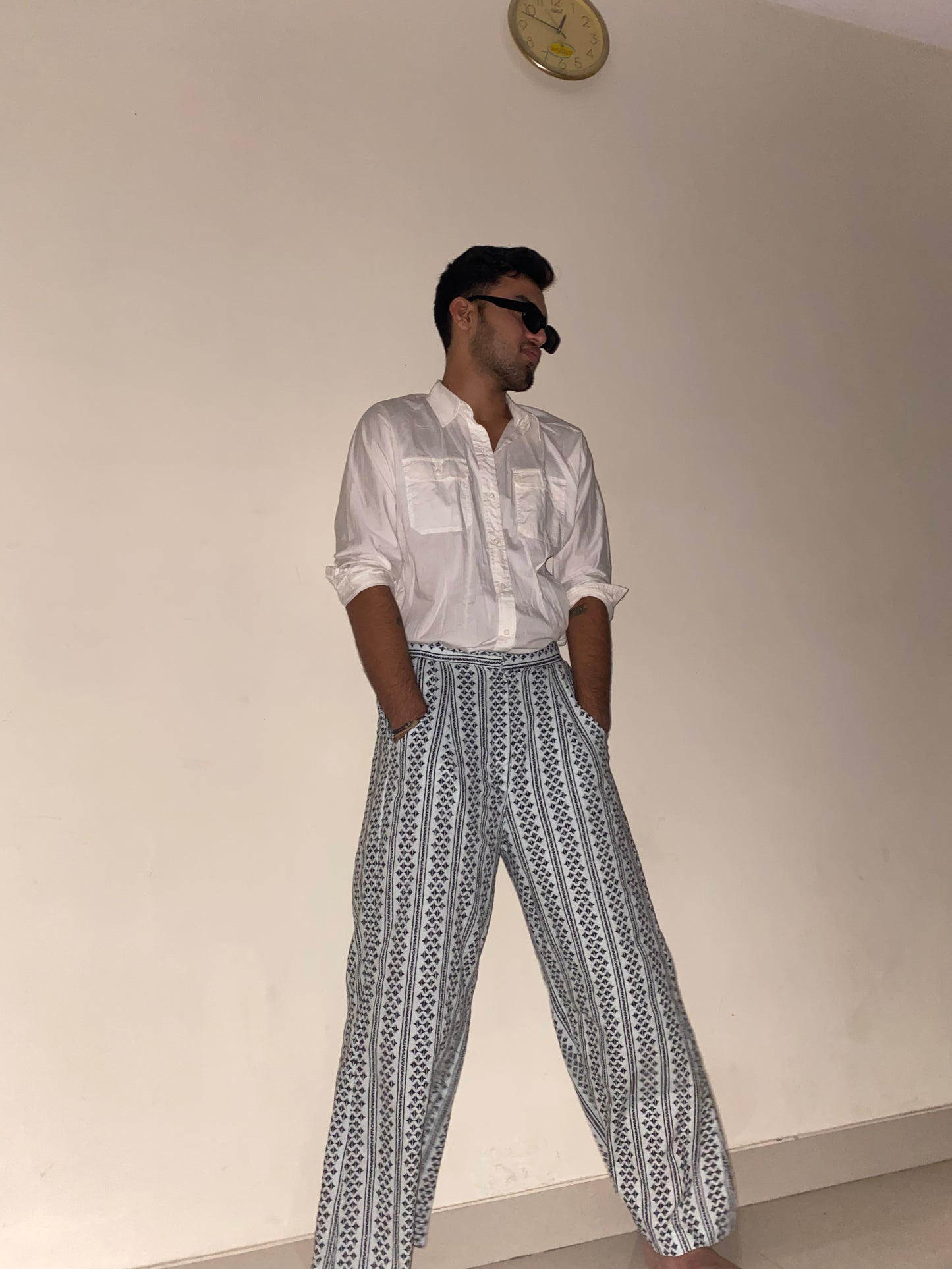 Cotton Printed Flare Pant