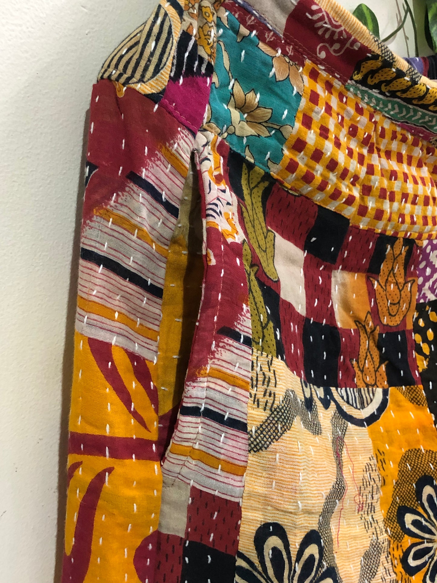 Patchwork Wide Leg Pants