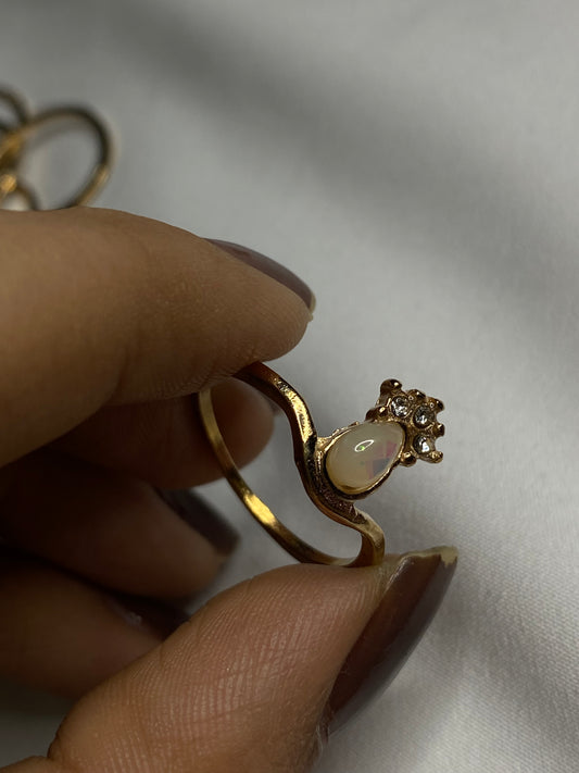 Crystal stone rings ✨