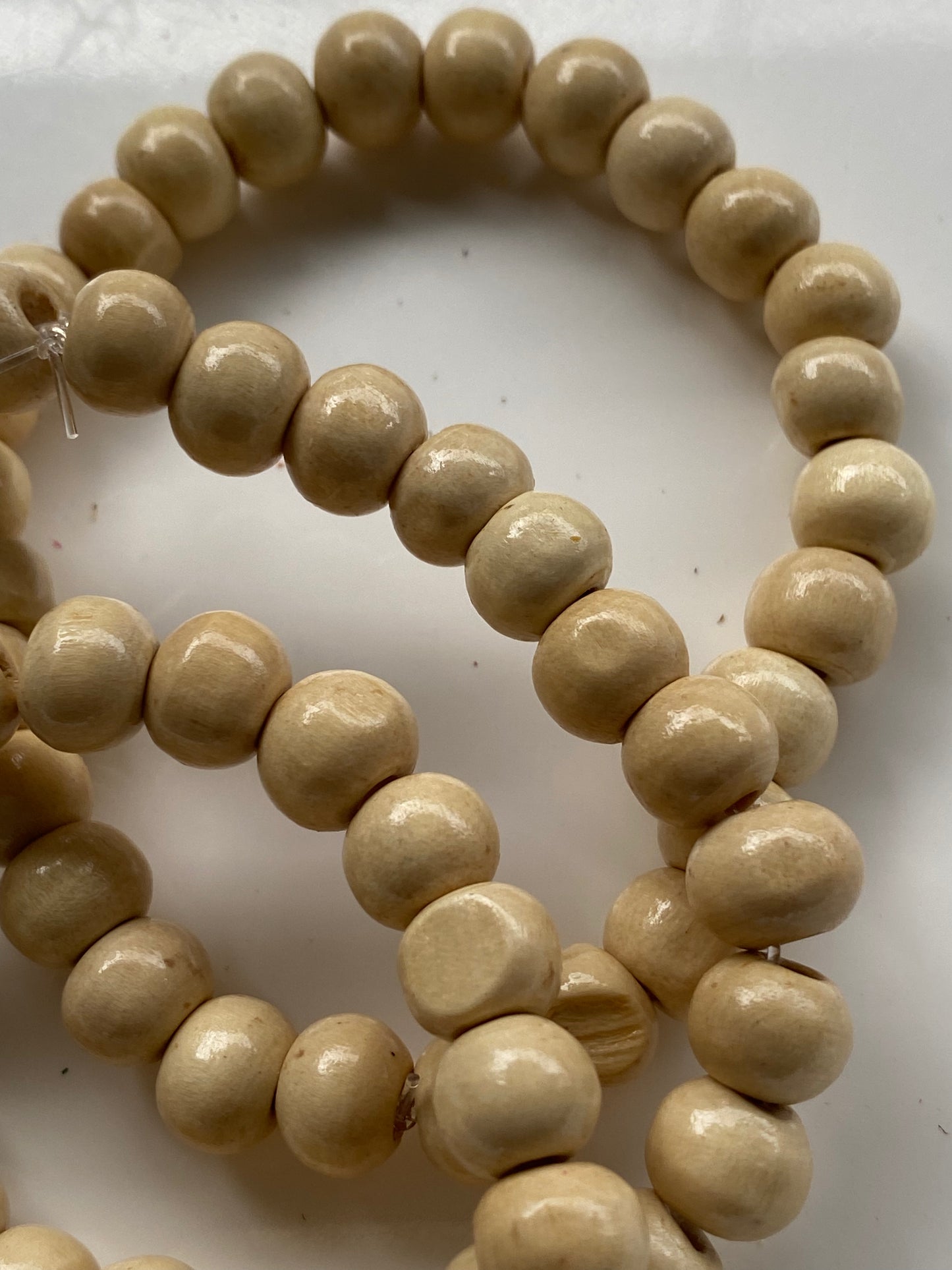 Cream coloured beads