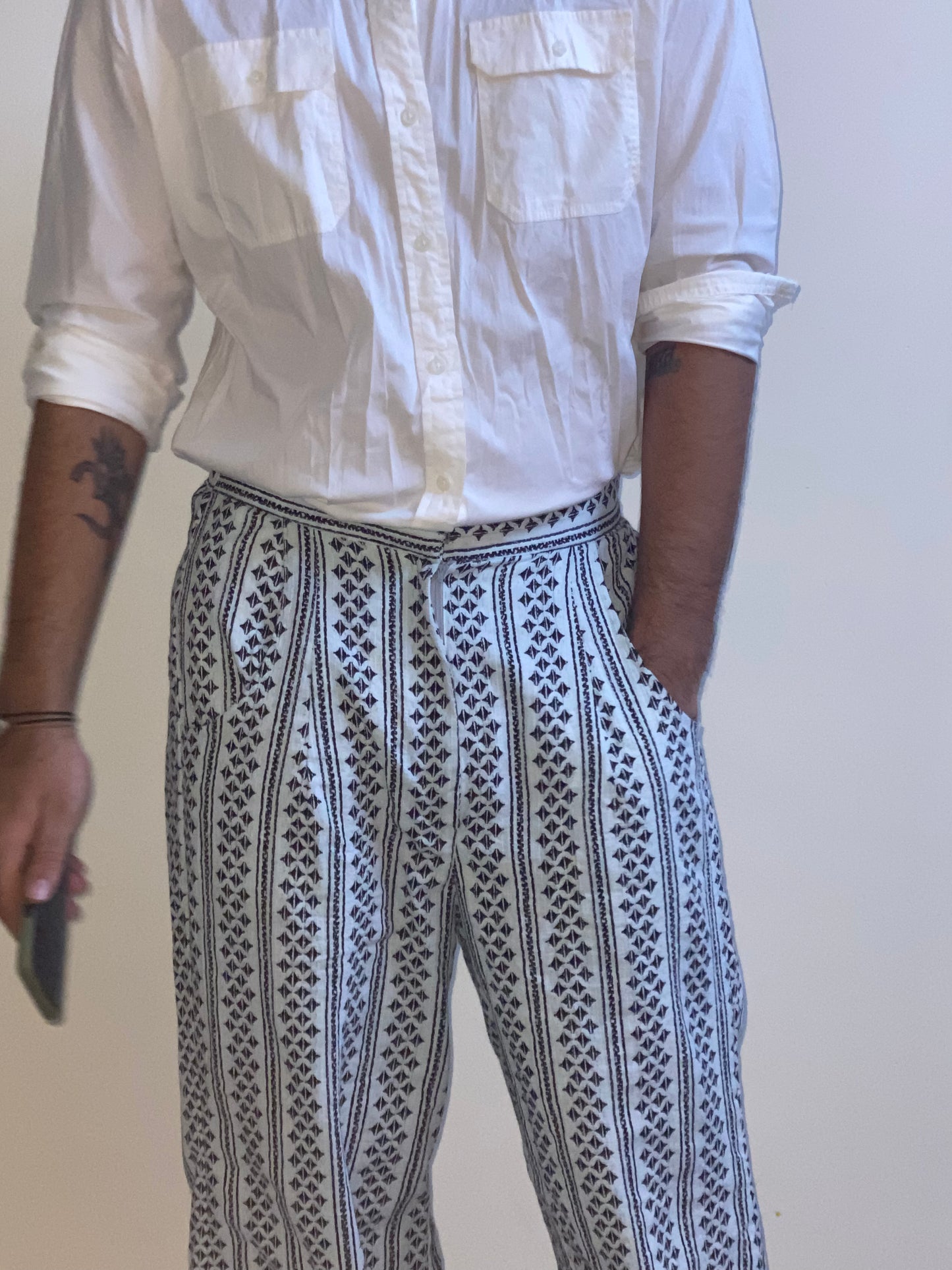 Cotton Printed Flare Pant