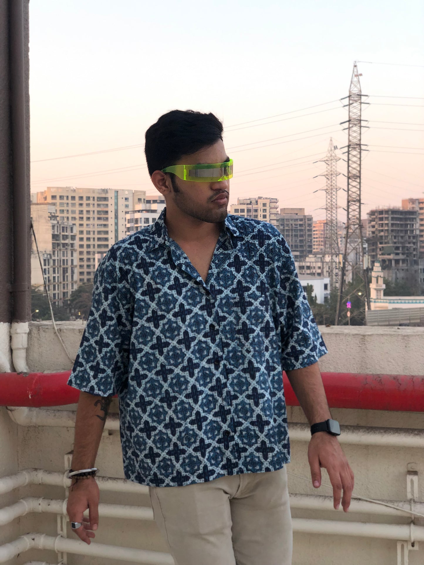 Cotton Chaotic Oversized Shirt