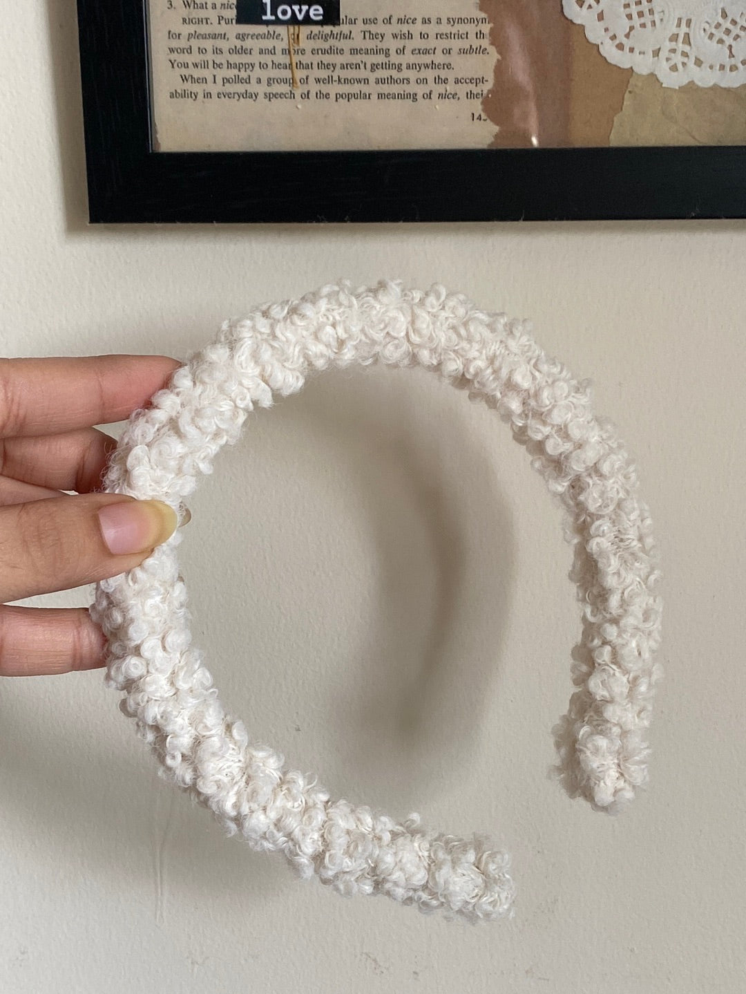 Curly furry headbands