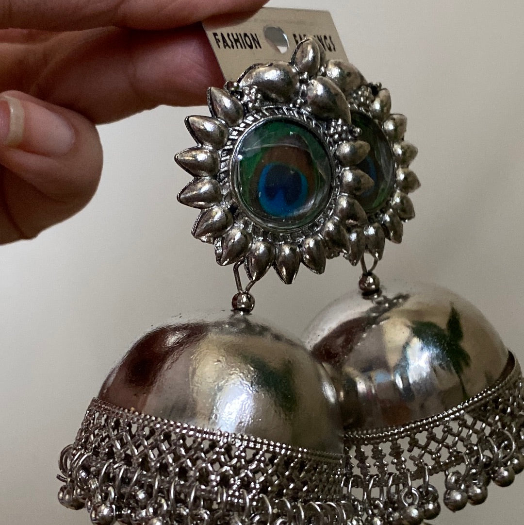 Peacock jhumka
