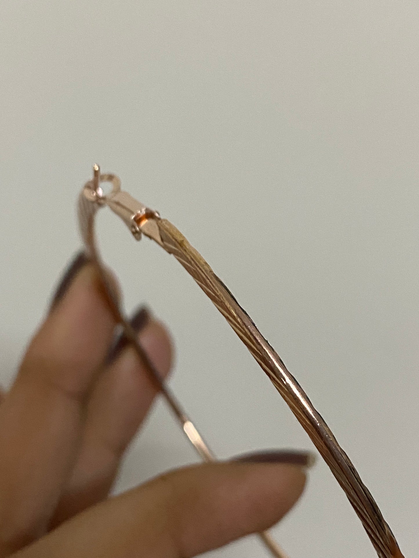 Rosegold Big Hoops