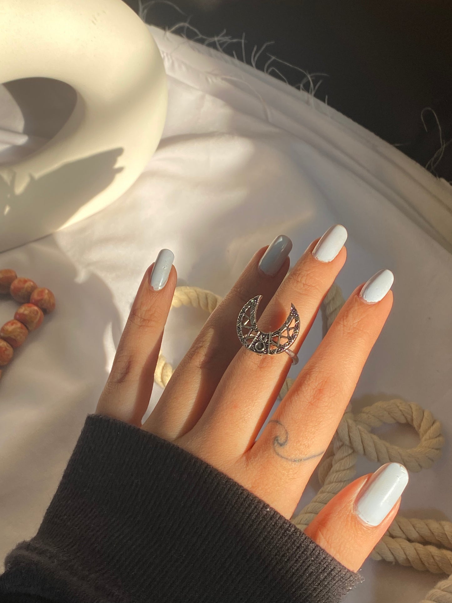 Natalie Boho Silver Rings
