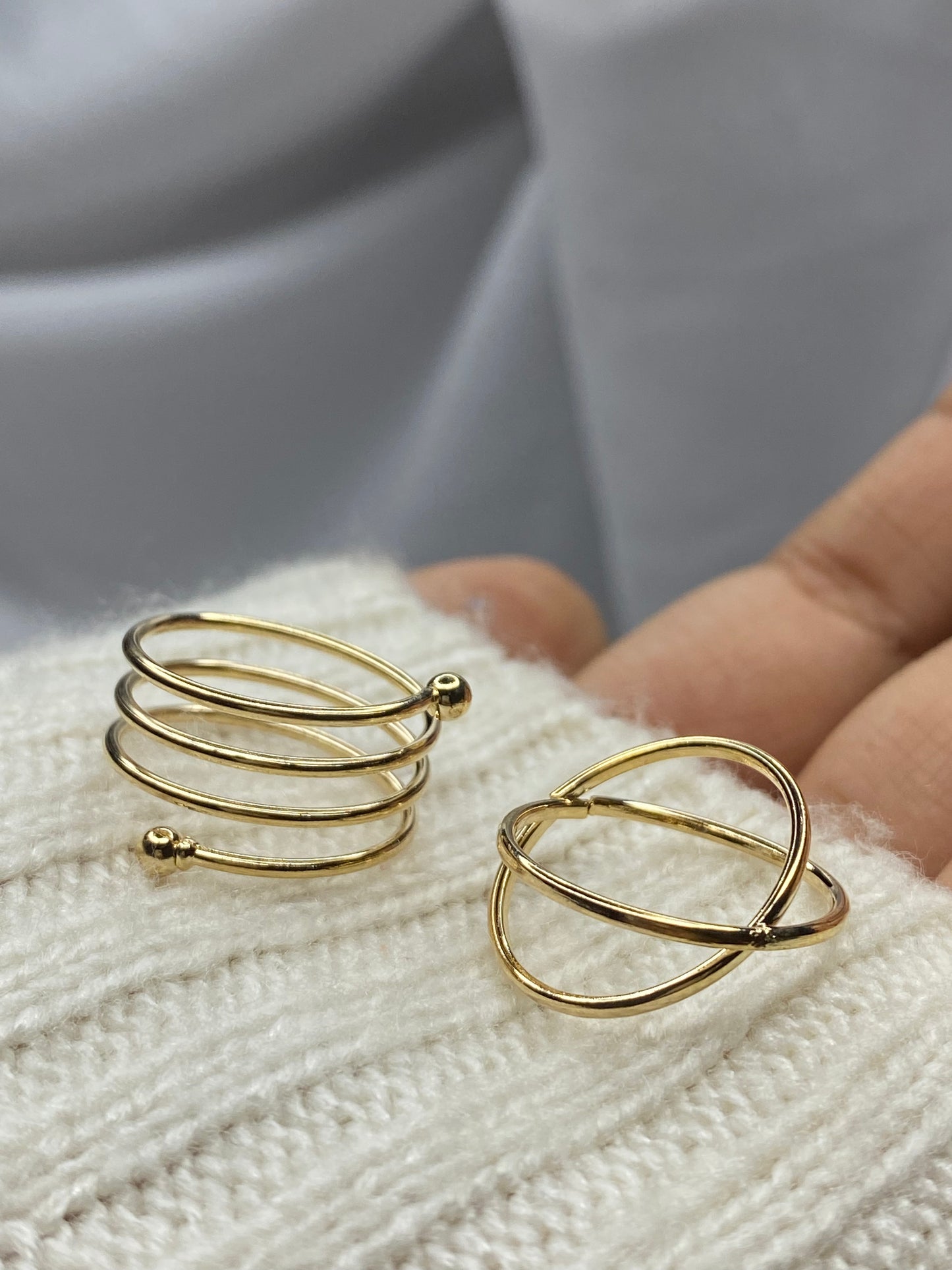 Classy gold rings