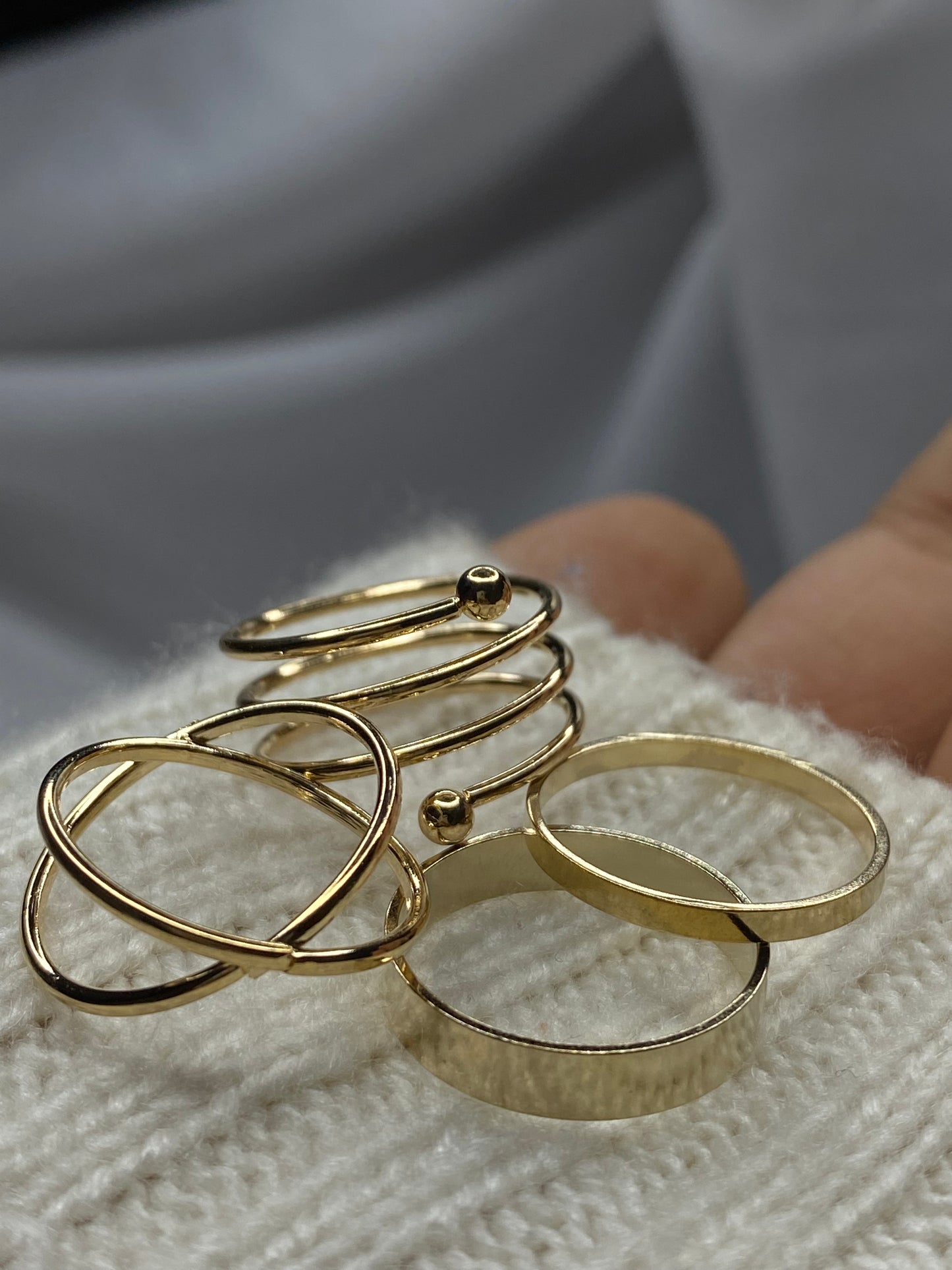 Classy gold rings