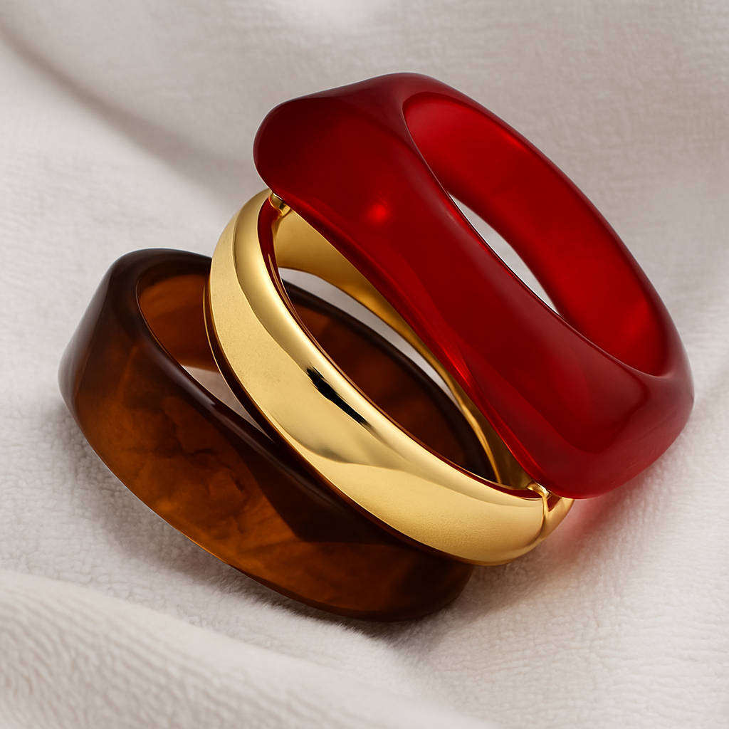 RESIN CHUNKY METAL STACK