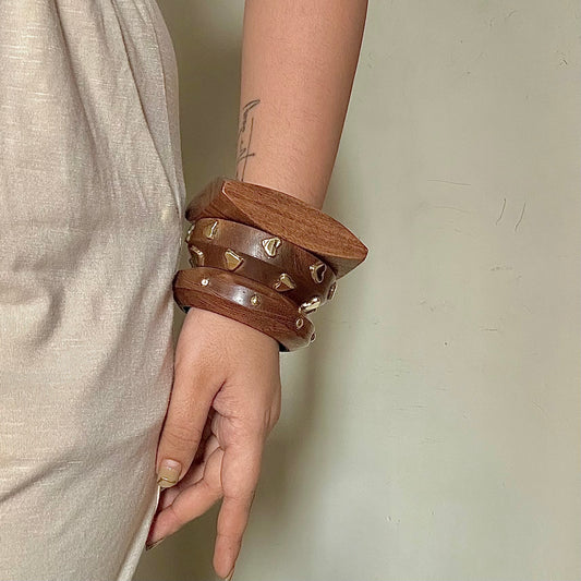 WOODEN HANDMADE KADA STACK