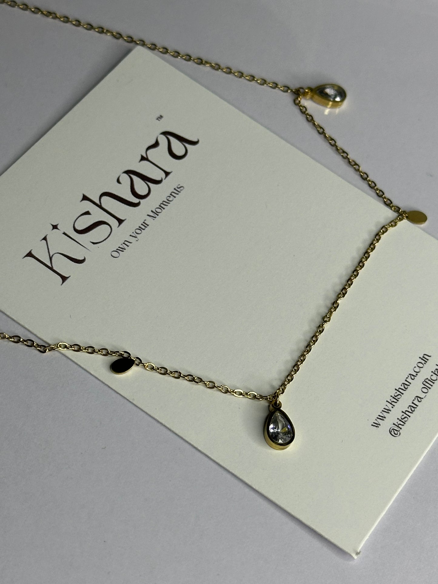 Droplet Charm Necklace