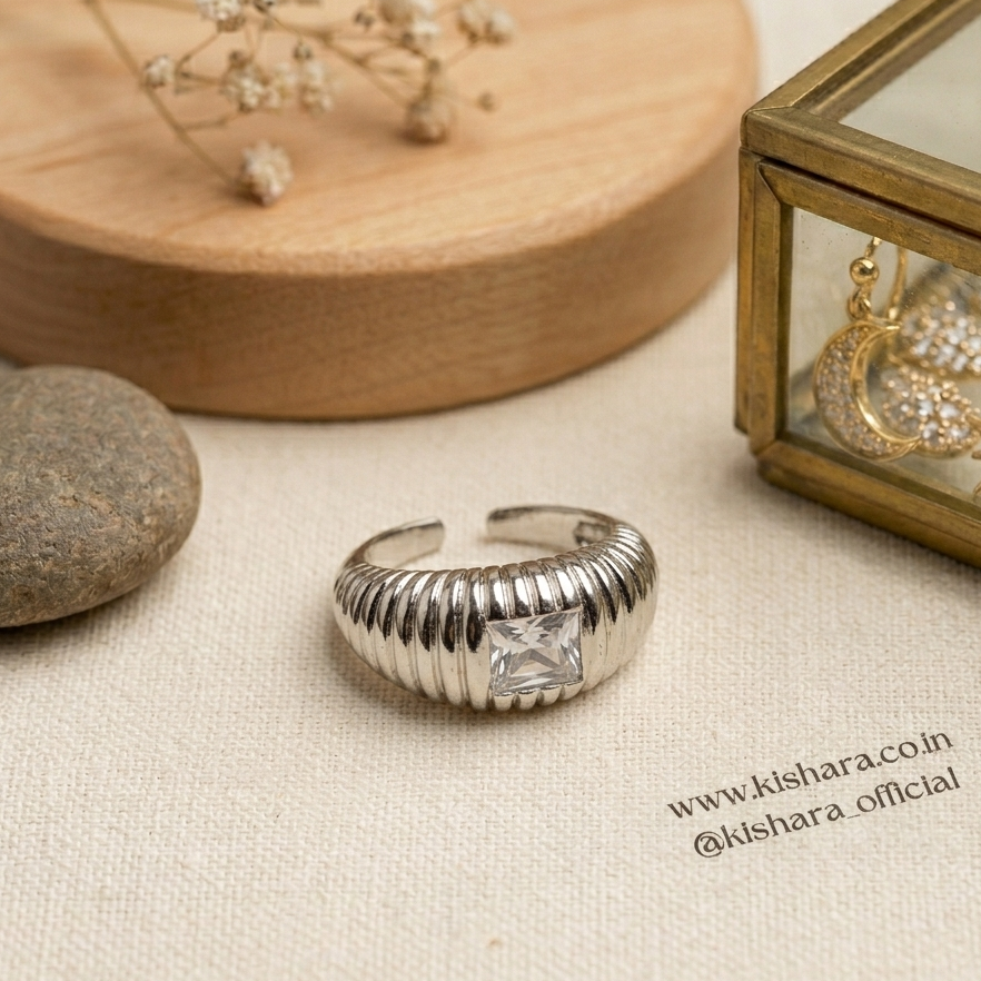STERLING HALO RING