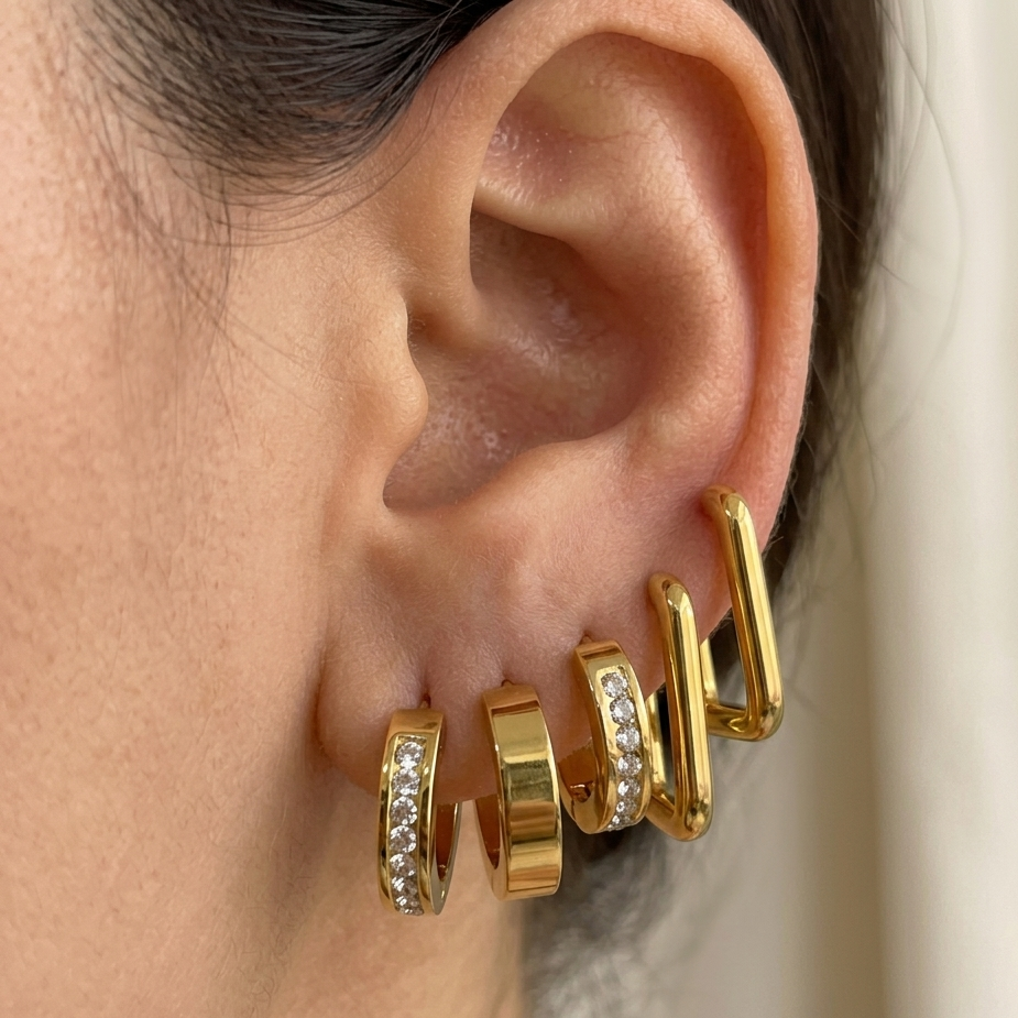 ESSENTIAL HOOP MIX ( SET OF 3 PAIRS )