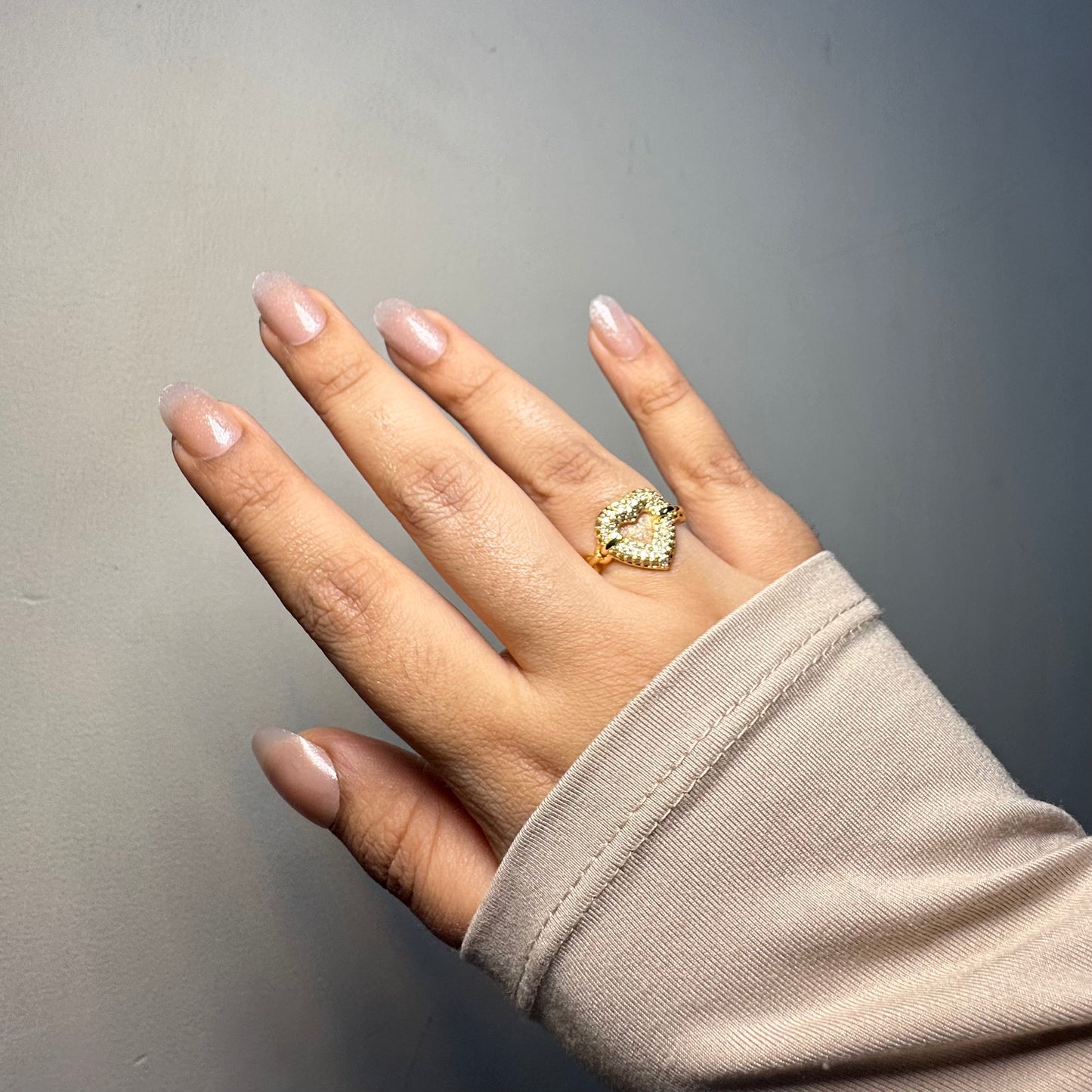 HEART ADJUSTABLE RING