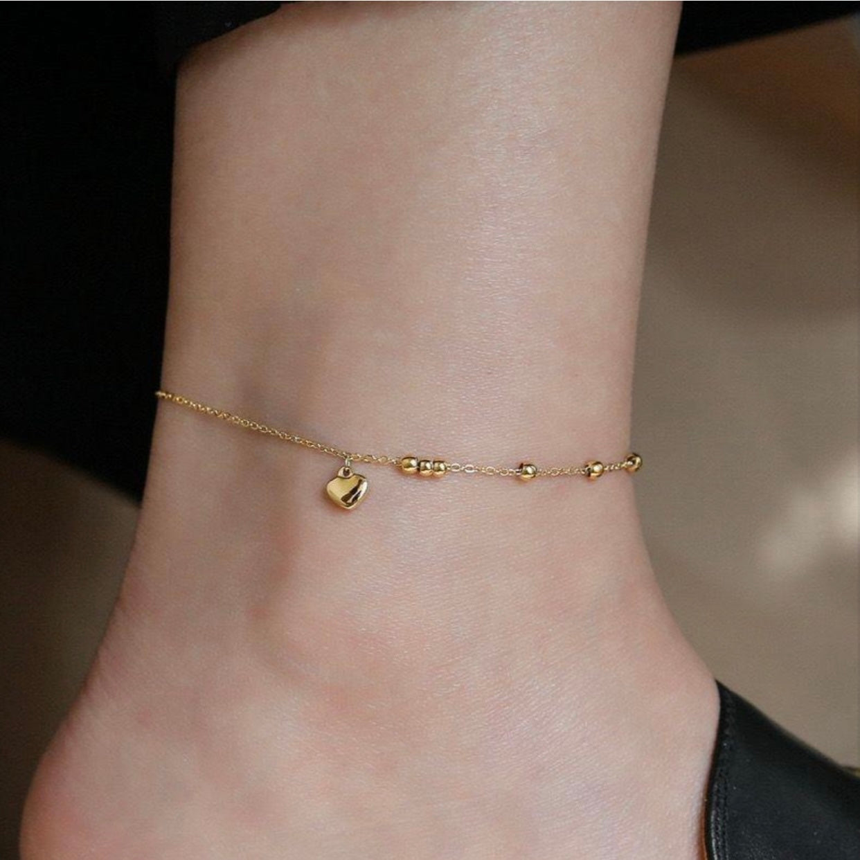 HEART ANKLET