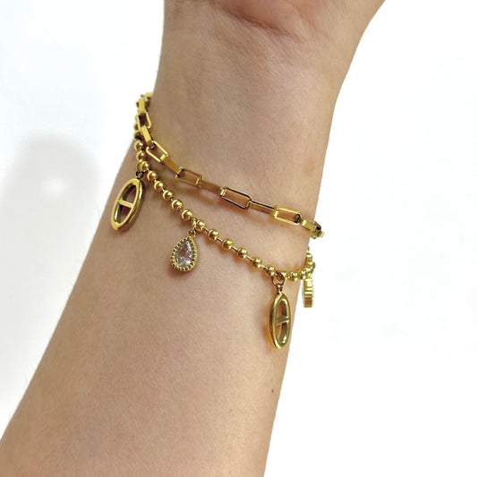 THE CELESTIAL HEART CHARM BRACELET