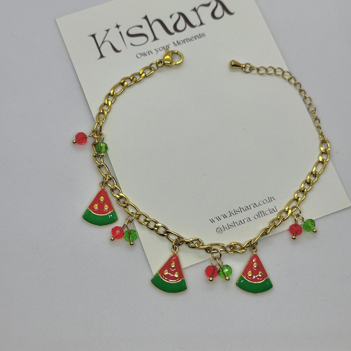 WATERMELON CHARM BRACELET