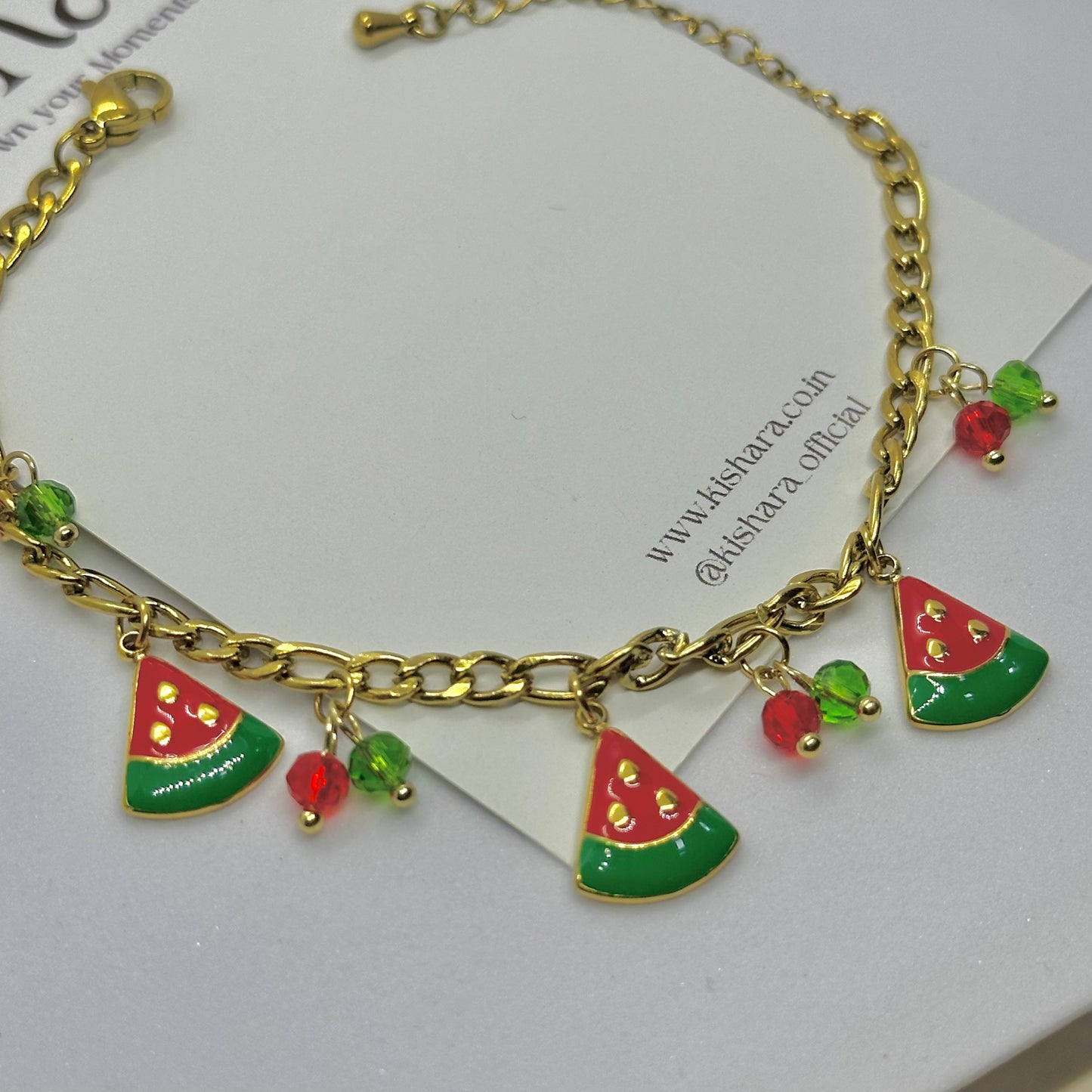 WATERMELON CHARM BRACELET