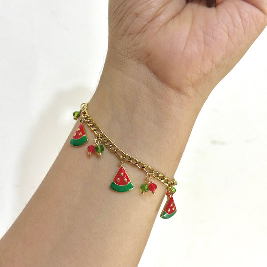 WATERMELON CHARM BRACELET
