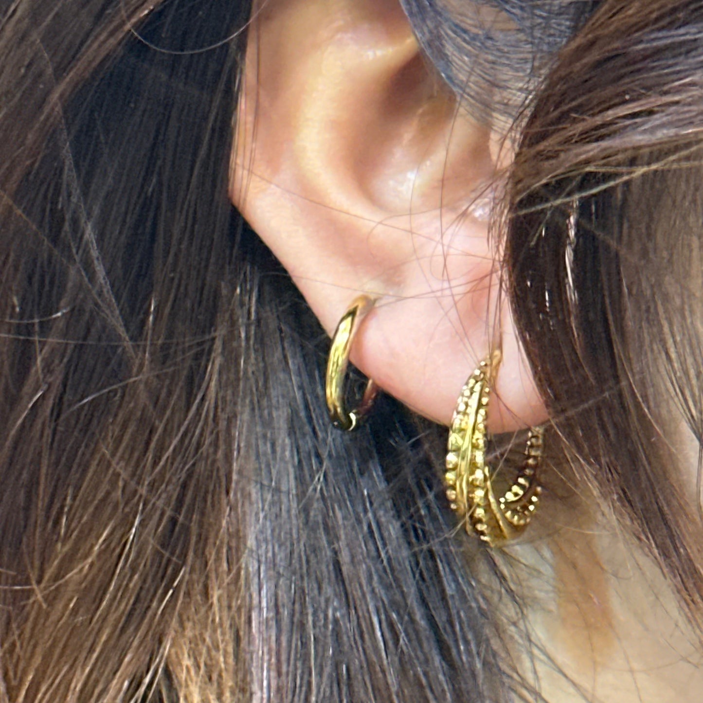 MINI EMBELLISHED HOOPS