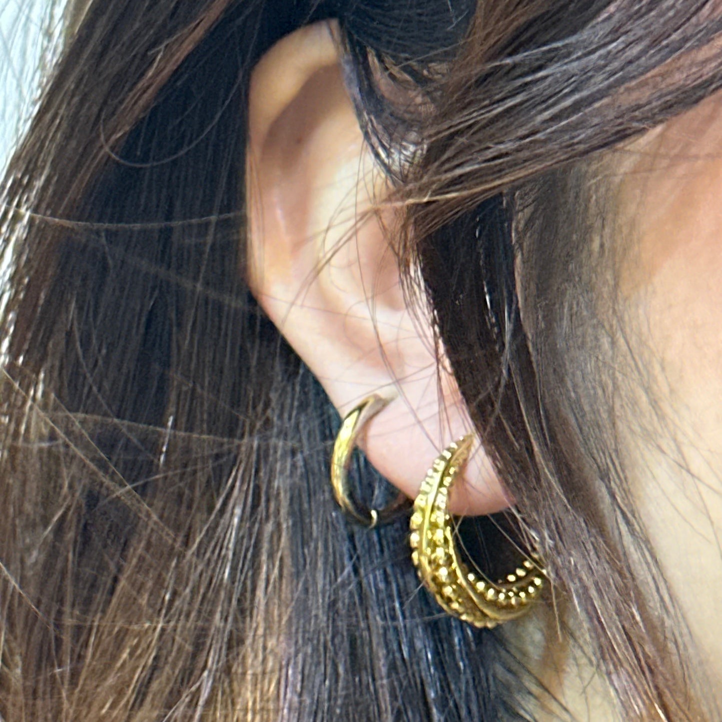 MINI EMBELLISHED HOOPS