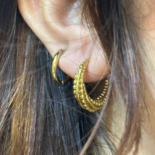 MINI EMBELLISHED HOOPS