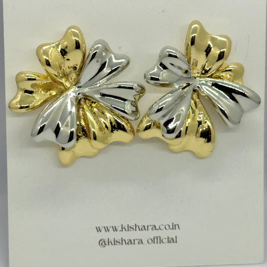 DUO TONE BLOOM STUDS
