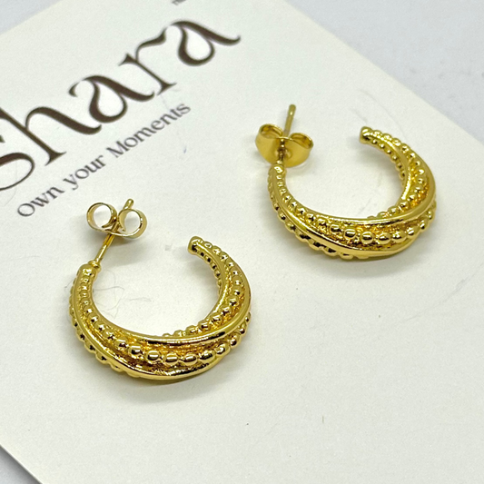 MINI EMBELLISHED HOOPS