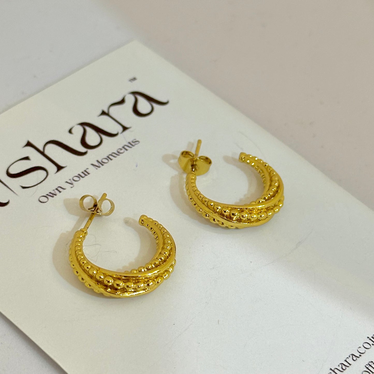 MINI EMBELLISHED HOOPS