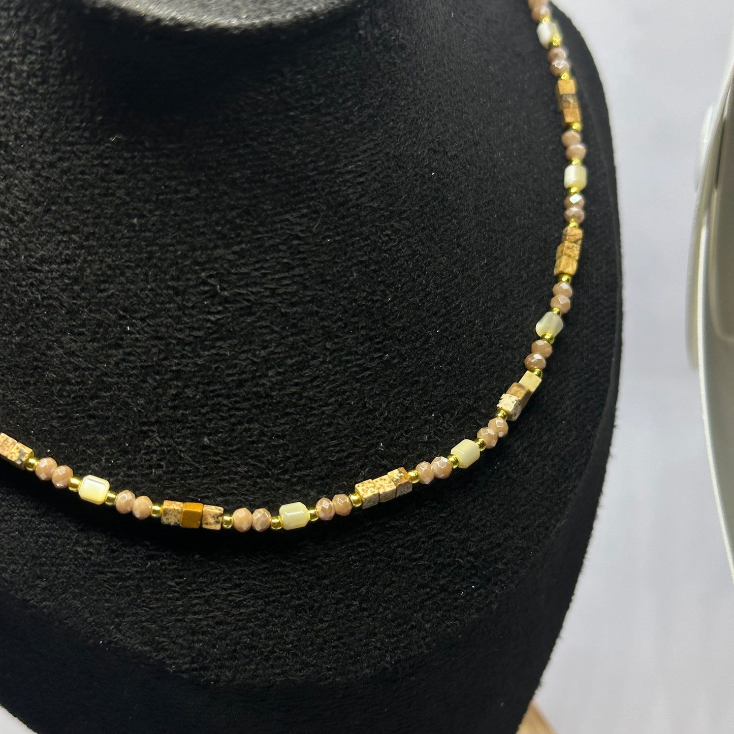 ESPRESSO BEADED NECKLACE
