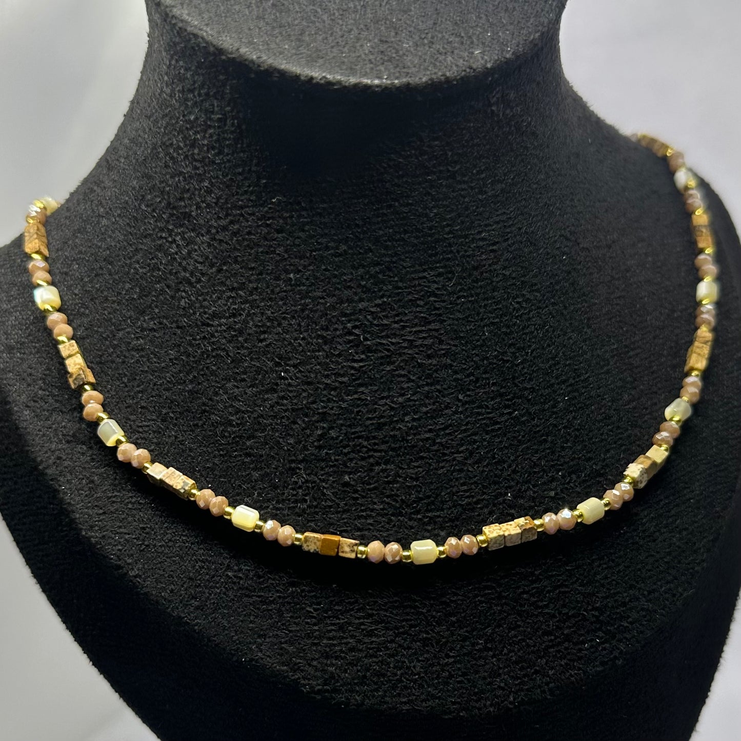 ESPRESSO BEADED NECKLACE