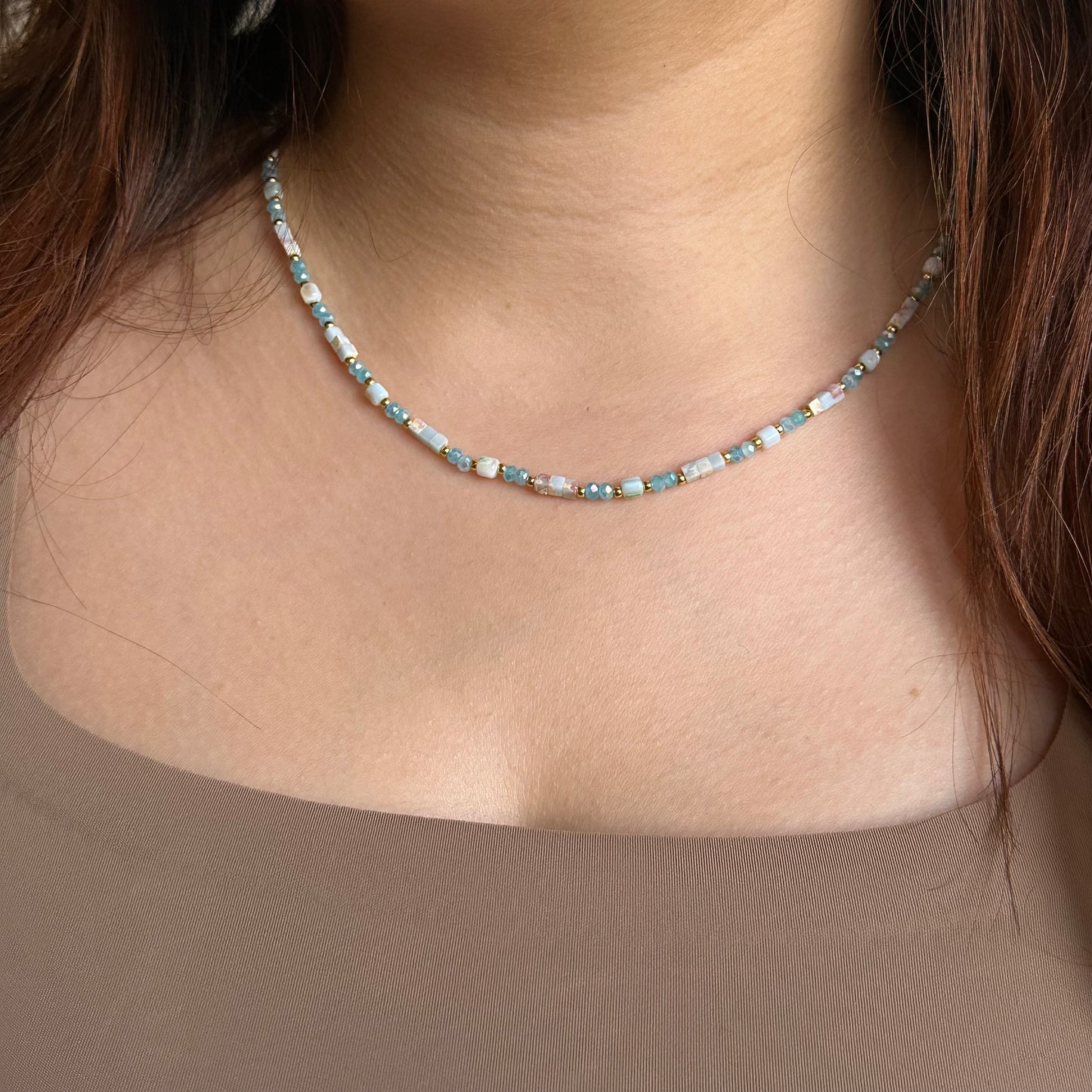 ETHEREAL SKY BEADED NECKLACE