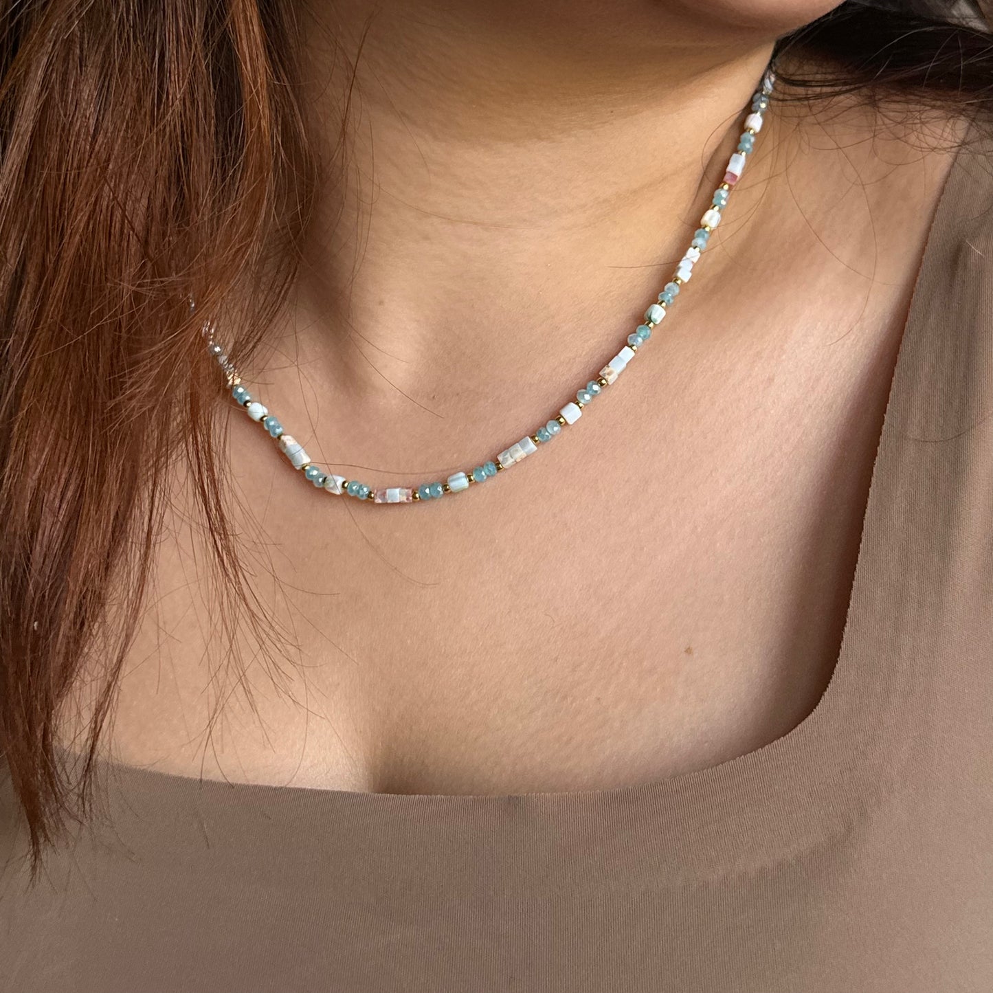 ETHEREAL SKY BEADED NECKLACE