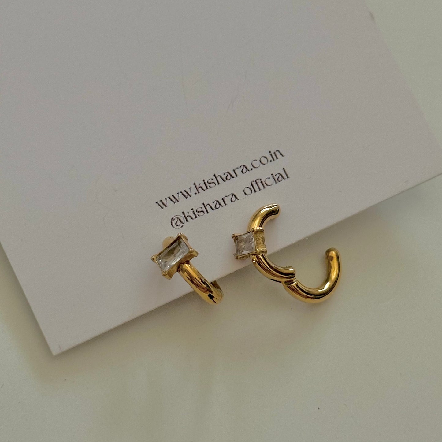 CLIP ON EARRINGS FOR NON-PIERCED EARS | 18K GOLD PLATED
