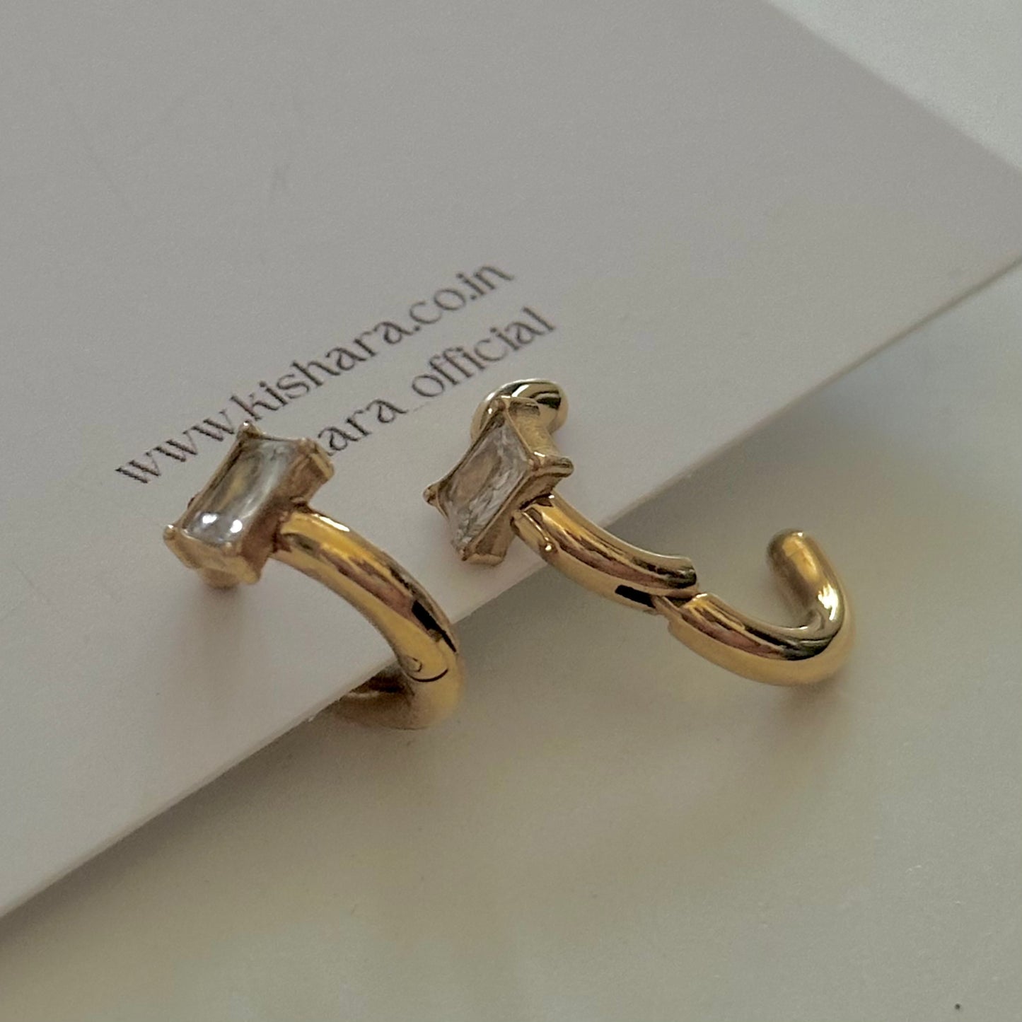 CLIP ON EARRINGS FOR NON-PIERCED EARS | 18K GOLD PLATED
