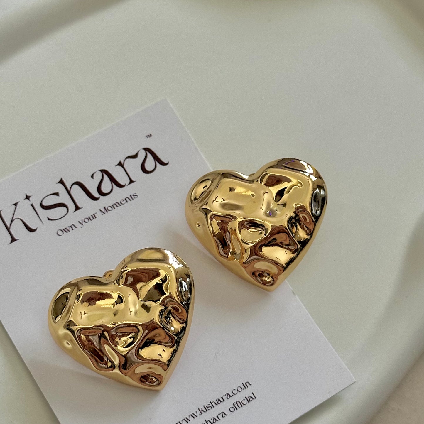 CHUNKY BOLD GOLD EARRING | 18K GOLD PLATED