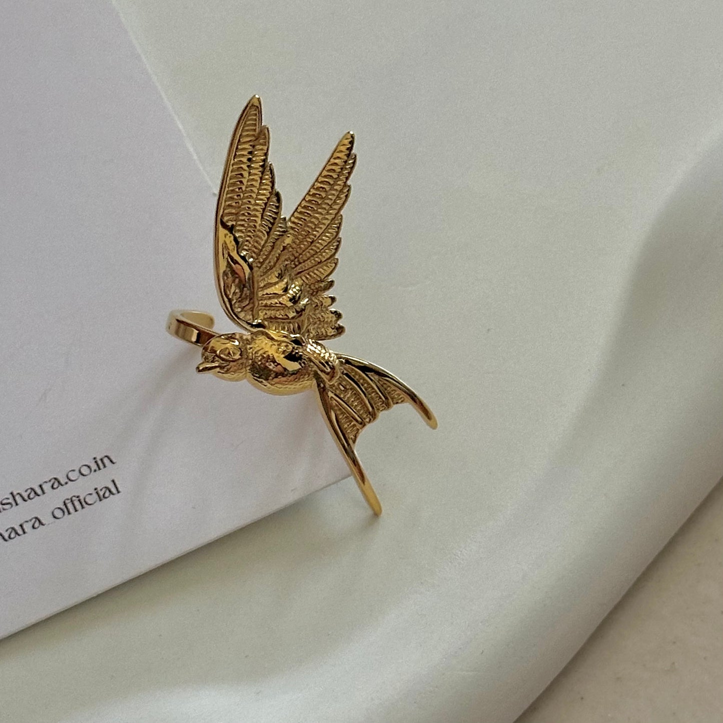 CHUNKY BRIDIE BOLD ADJUSTABLE RING | 18K GOLD PLATED