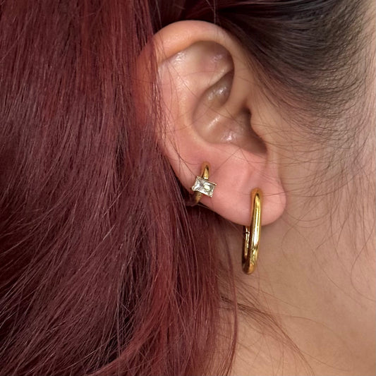 CLIP ON EARRINGS FOR NON-PIERCED EARS | 18K GOLD PLATED