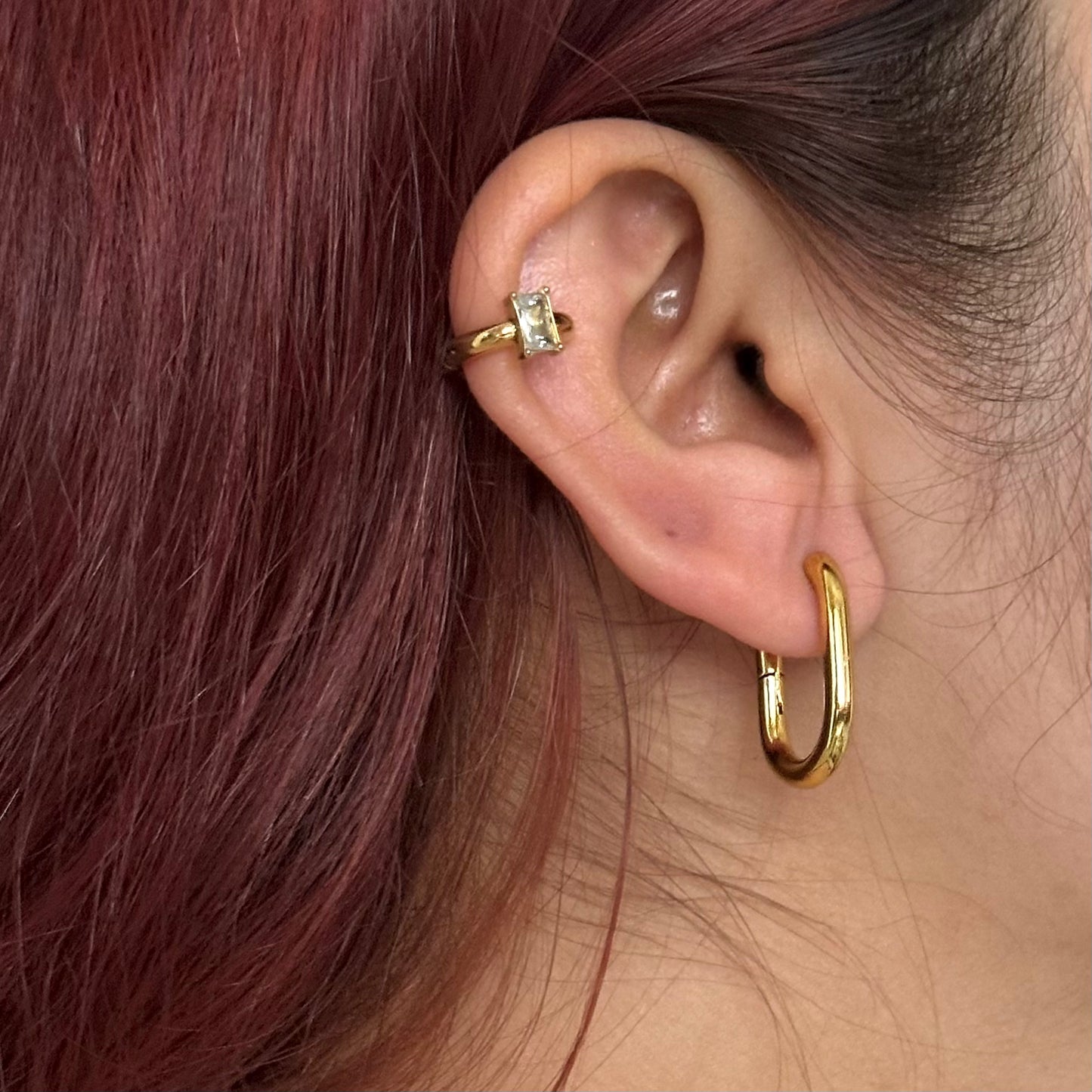 CLIP ON EARRINGS FOR NON-PIERCED EARS | 18K GOLD PLATED