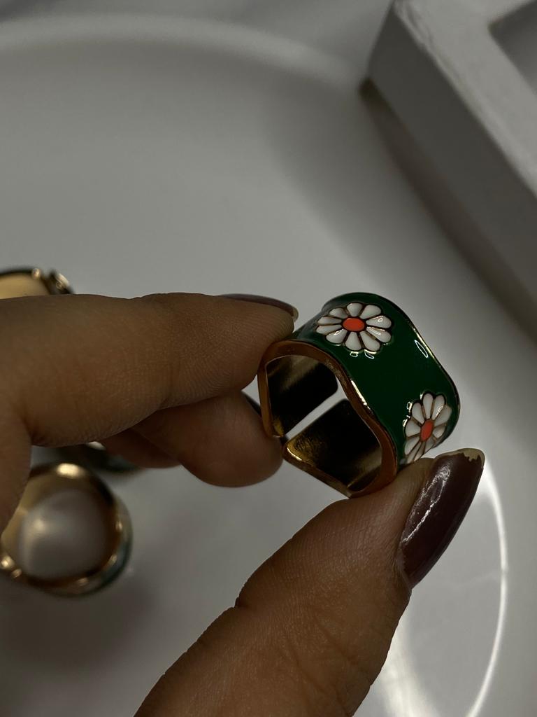 Green Unisex Ring