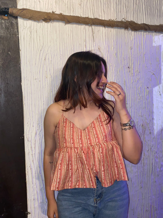Noodle Peplum Top