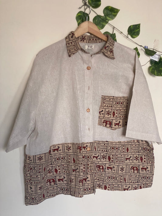 Warli Half n Half Shirt