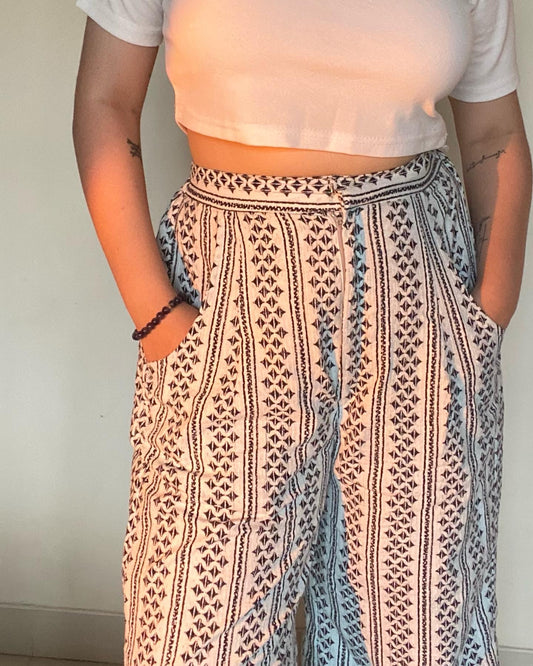 Cotton Printed Flare Pant